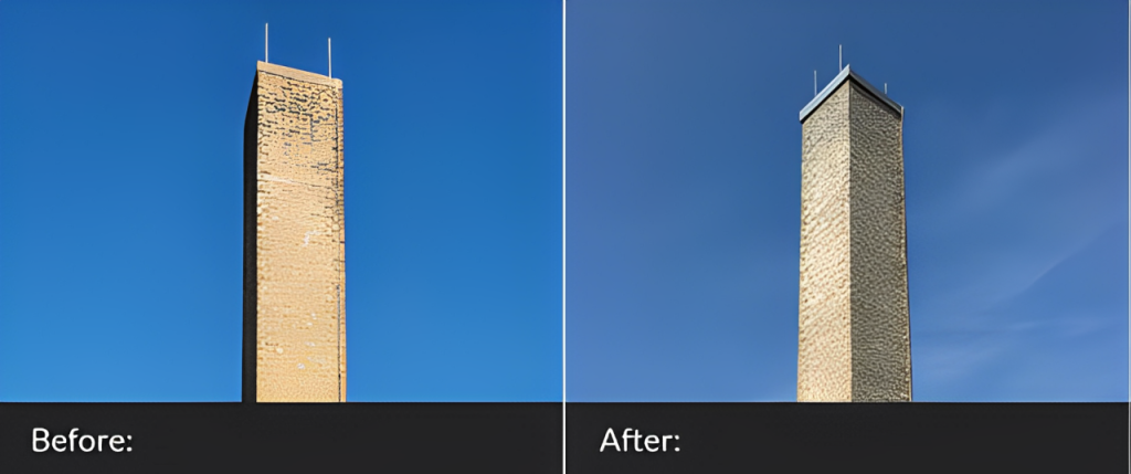 Chimneytower Before After (1)