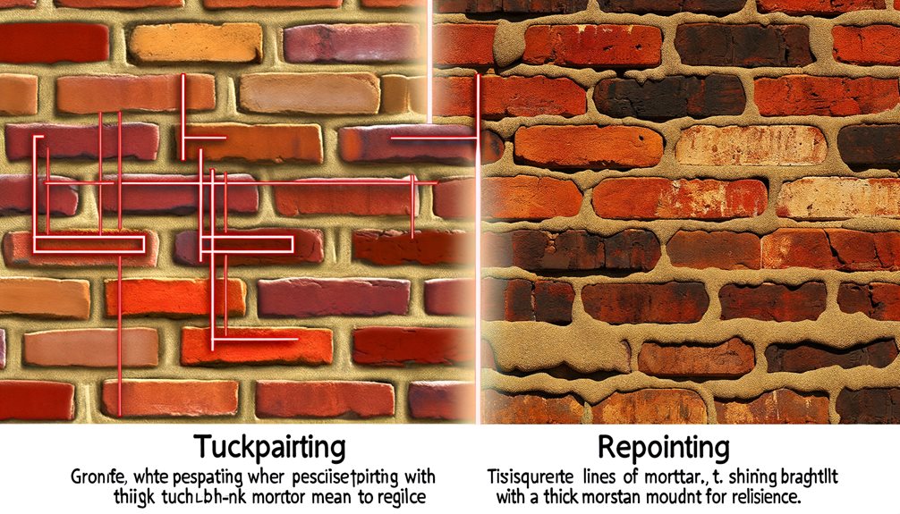 tuckpointing and repointing comparison