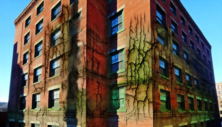 weather effects on brick facades